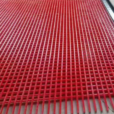 COATED Pu Screen Mesh Steel Braided Wire Mesh With Abrasion Resistant Polyurethane
