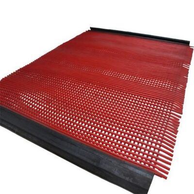 Green Polyurethane-Coated Tufflex Mesh 0.7mm Rectangular Slots