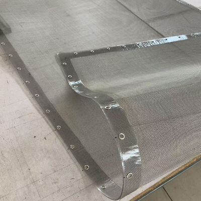 SS316 Grommet Screen with Folded Edges for Rotex 14-230 Mesh Industrial Wire Mesh Panel
