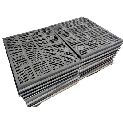 Mining Vibrating Screen 60*20mm Rubber Screen Panels High Performance