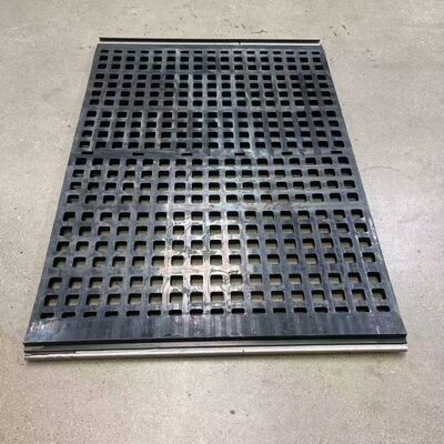 Heavy-Duty Rubber Screen Panel 305×610mm with 90 Shore Hardness for Iron Ore Scalping