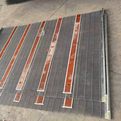 Crimped Woven Poly Ripple Self Cleaning Screen Mesh For Black Mining Sieves In Vibrating Screen
