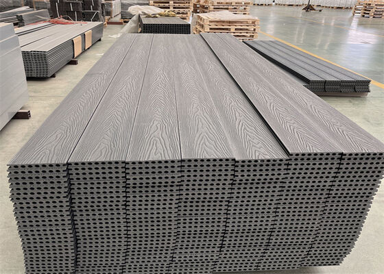 Garden Embossed Grain Wood Plastic Composite WPC Decking Board