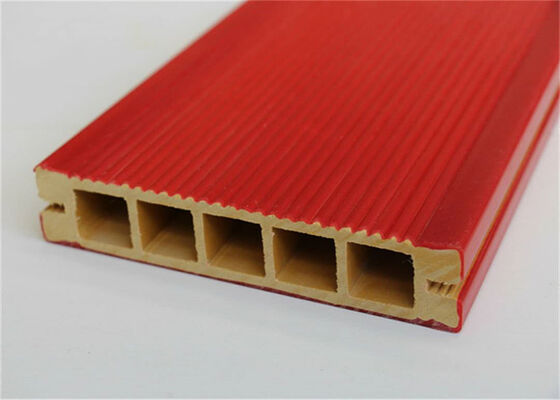 Outdoor Wear Resistance PVC / WPC Wood Plastic Composite Decking Board