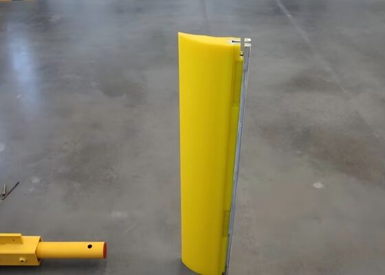 Polyurethane Conveyor Scraper with Steel Clamp Flexible Industrial Conveyor Cleaner