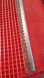 Polyurethane coated Vibrating Screen Mesh Self Cleaning Steel Core Polyurethane Screen