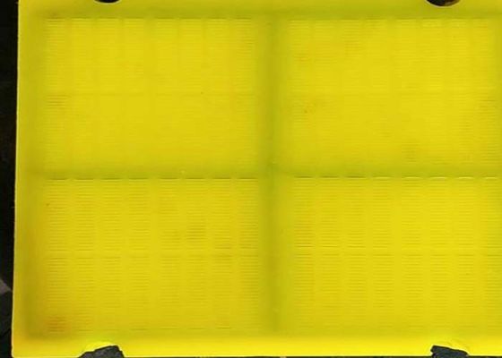 0.125mm aperture Red Polyurethane Dewatering Screen Panel with Rose Nail Connection