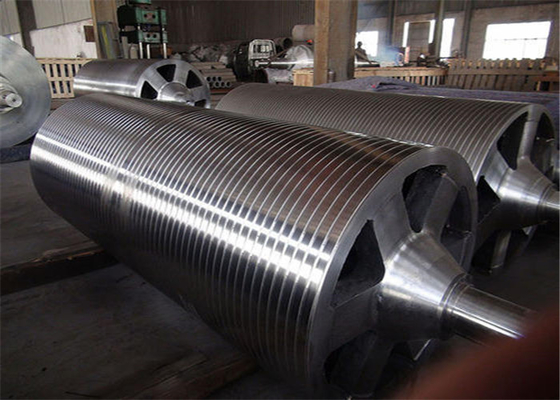 پرس شیار دار رول کاغذ دستگاه قطعات غلتک شیاردار برای کاغذسازی