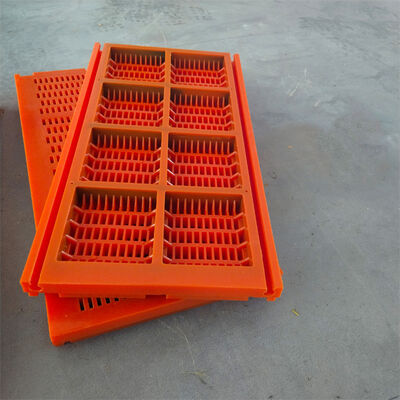 صفحه ارتعاش خطی صنعتی دستگاه غربال پلی اورتان جدید برای آبگیری سنگ معدن و غربال مایع