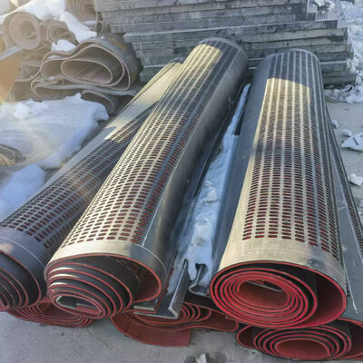 پنل صفحه لاستیکی 1.25 متری با ضخامت 6 میلی متر برای غربالگری زغال سنگ مرطوب با لاستیک وارداتی تایلندی