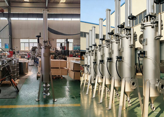 فیلتر خودکار تمیز کننده پنوماتیک نوع خراش دهنده برای صنایع شیمیایی