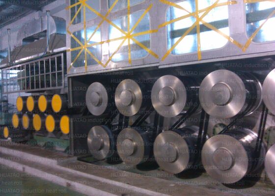 حداکثر سرعت خطی 5000 متر حداقل 500 متر / دقیقه غلتک گرمایش القایی Godet حداکثر 420 ℃