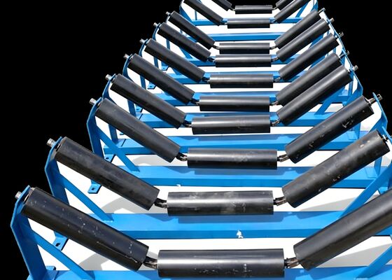 سیستم نوار نقاله غلتکی نوار نقاله معدنی HDPE پوسته ضد زنگ شفت محیط مرطوب