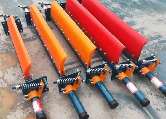 پاک کننده اولیه اسکرابر تسمه نقاله PU با مقاومت سایشی بالا استفاده از مواد انبوه