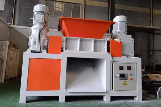 40-80mm خروجی Double Shaft Shredder با شبکه صفحه نمایش