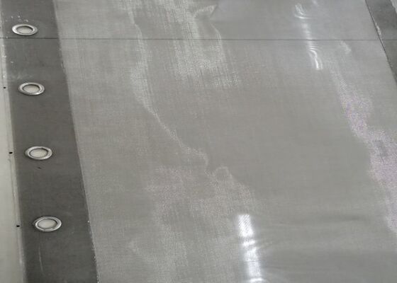 صفحه نمایش گرومت 304L برای جداکننده های Rotex مشکی PU-Strip 0.0014-0.0090 اینچ سیم