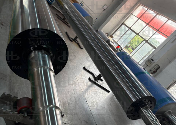 Bopp Bopet Film Balance G2.5 Cooling Roller Q345B سیستم جریان طولانی مدت کانال های زمانی بین لوله داخلی و خارجی جدا شده با مارپیچ های پیشرو جوش داده شده