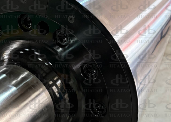 سیستم جریان Q345B کانال های زمانی طولانی مدت بین لوله داخلی و خارجی جدا شده با مارپیچ های جوش داده شده غلتک خنک کننده Bopp Bopet Film Balance G2.5