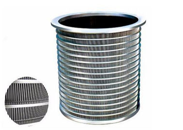 سبد صفحه نمایش Wire Wedge Material SS 304 با شکاف 0.1 میلی متر برای غربالگری خمیر کاغذ