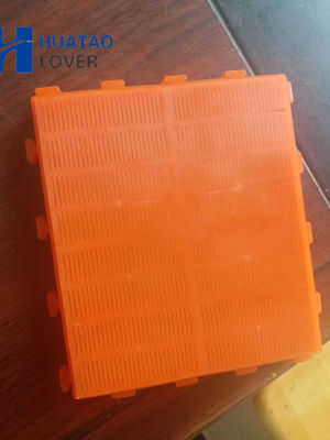 رنگ نارنجی MDI و TDI 0.125mm Aperture PU Dewatering Screen Mesh با قاب فولادی و دیافراگم های خودآزاری